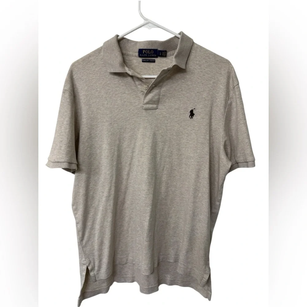Polo by Ralph Lauren Men's Tan Polo Shirt - Picture 1 of 4